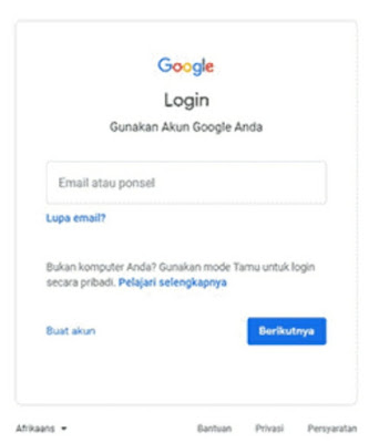 Lupa sandi akun Google