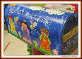 Classroom mailbox (Classroom Decor RoundUP at RainbowsWithinReach) 