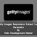 Getty Images Responsive Embed Code Generator