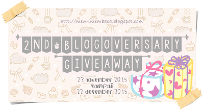 2nd Blogeoversary Giveaway Mewri Membaca