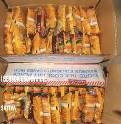 PHOTOS: Man caught Attempting to Smuggle Drugs in Noodles Packs Through Enugu Int'l Airport