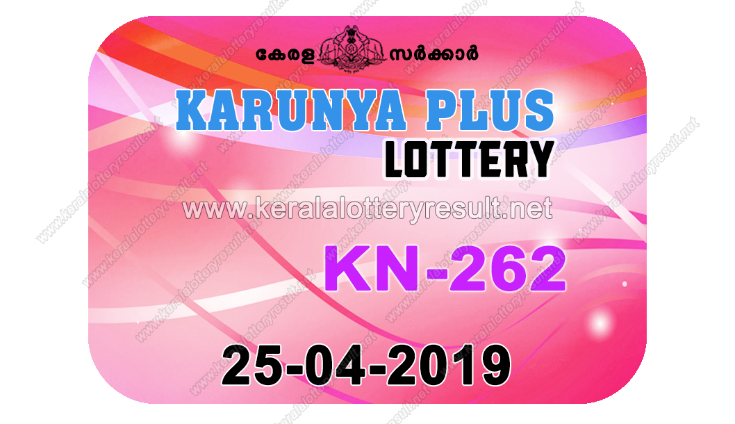 Kerala Lottery Result; 25-04-2019 Karunya Plus Lottery 