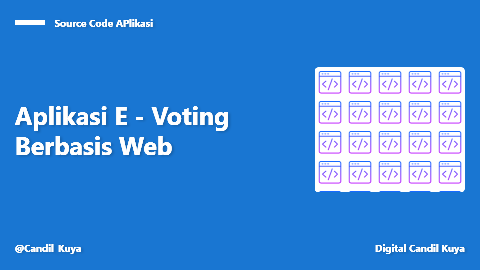 Aplikasi E-Voting Codeigniter