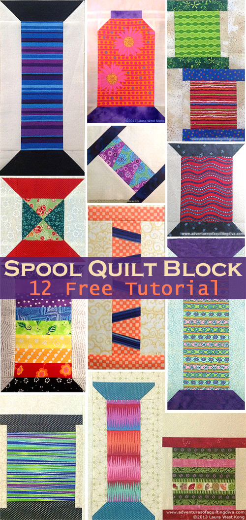 Spool Quilt Block Tutorial & Pattern