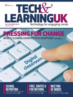 Tech & Learning UK. Technology for engaging minds - November 2015 | ISSN 2057-3863 | TRUE PDF | Quadrimestrale | Professionisti | Tecnologia | Educazione
Tech & Learning UK is published on a quarterly basis. Each issue provides cutting-edge analysis, emerging technology trends, practical tips and best practice to help teachers teach and students learn.
