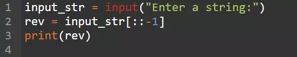 Write a program to reverse a string python
