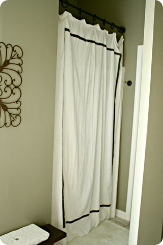 DIY shower curtain 