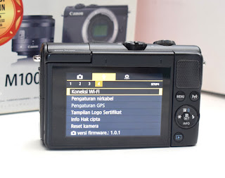 Jual Kamera Mirrorless Canon M100 TouchScreen Fullset