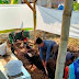 Babinsa Koramil Patebon Bersama Warga Kerja Bakti Merawat Makam Wali Di Desa Binaan