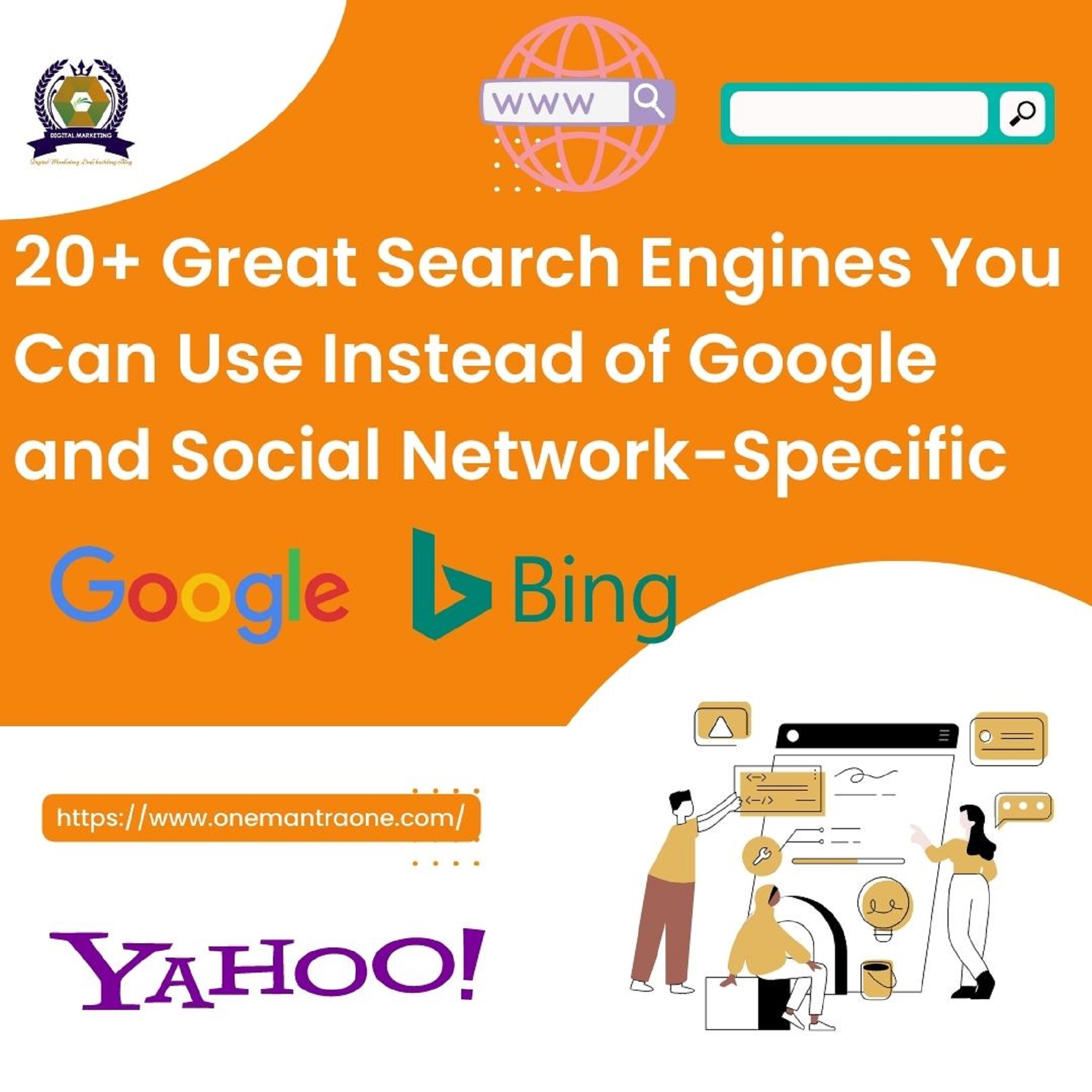 20+ Great Search Engines You Can Use Instead of Google and Social Network-Specific Advance Search Engines | OneMantra One