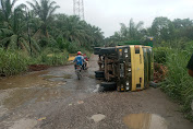 Kerusakan Jalinsum Di Palas Menanti Korban