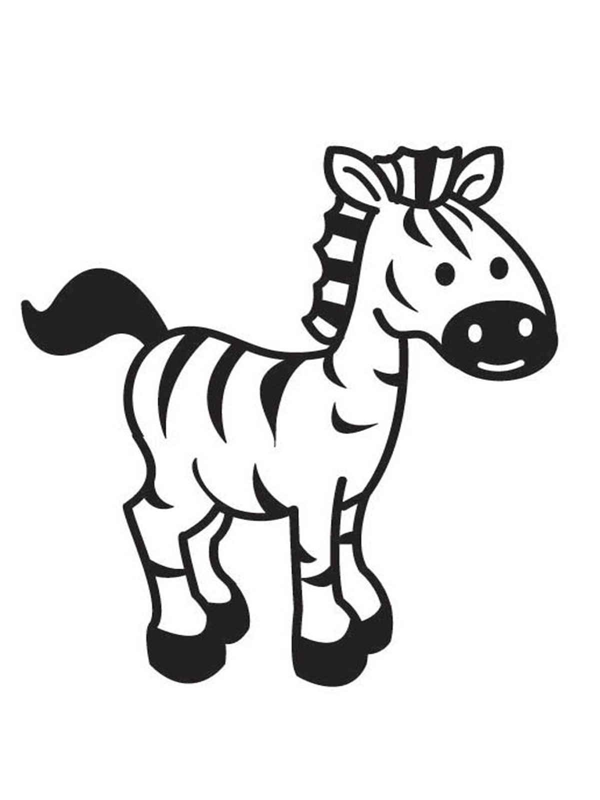 Zebra Coloring Pages To Print  Realistic Coloring Pages