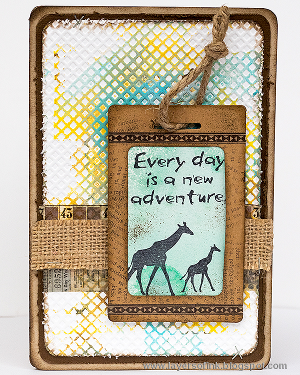 Layers of ink - Wildlife Cards Tutorial by Anna-Karin with Sizzix dies by Eileen Hull