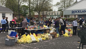 Nearly 100 volunteers helped process food donations in last year’s Stamp Out Hunger Food Drive 