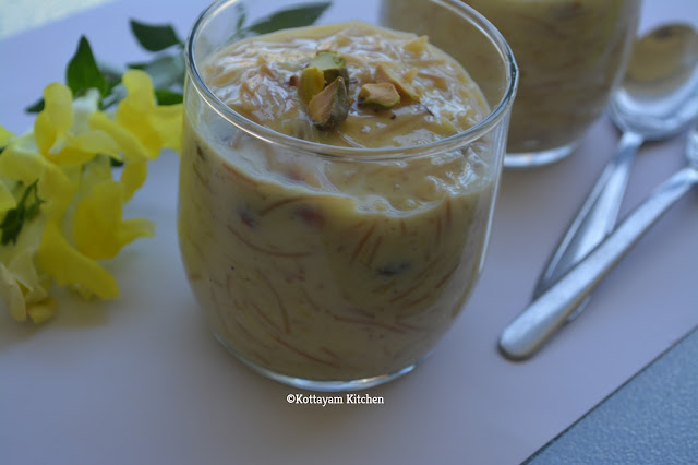 Mango Vermicelli Kheer# Mango semiya payasam recipe# 5th blog  Anniversary special 