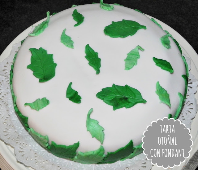 DECORAR UNA TARTA OTOÑAL CON FONDANT