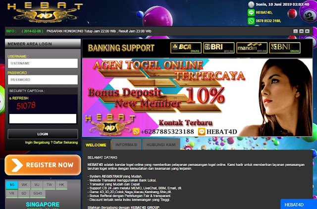 6 SITUS TOGEL ONLINE TERPERCAYA DI INDONESIA 2019-2020