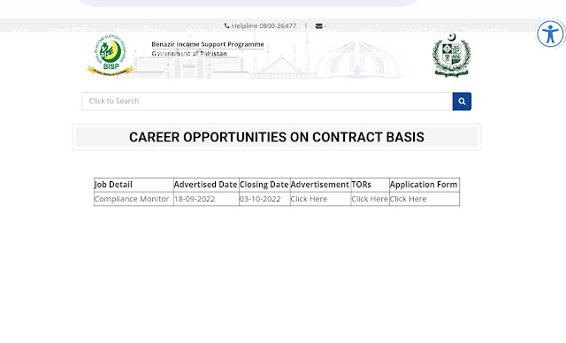 BISP Compliance Monitors Jobs Apply Online and Application Form