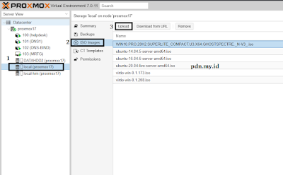 Tutorial Upload ISO ke Proxmox VE - pdn.my.id