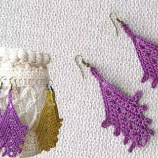 Pendientes Lindos a Crochet