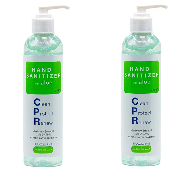 9- Hand Sanitizer Gel with Infused Aloe Vera Gel