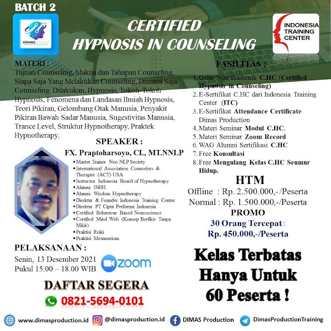 WA.0821-5694-0101 | Certified Hypnosis In Counseling (C.HC)