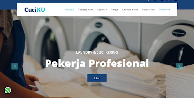 Template Landing Page Laundry