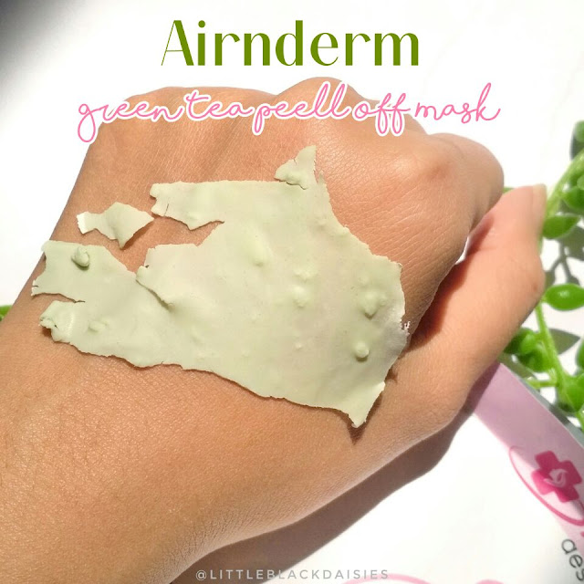 Airnderm Green Tea Peel Off Mask Review