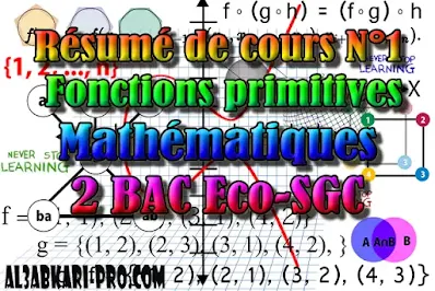 Mathématiques, 2 Bac Sciences Économiques, 2 Bac Sciences de Gestion Comptable, Suites numériques, Limites et continuité, Dérivation et étude des fonctions, Fonctions logarithmiques, Fonctions exponentielles, Fonctions primitives et calcul intégral, Dénombrement et probabilités, Examens Nationaux Mathématiques, 2 bac, Examen National, baccalauréat, bac maroc, BAC, 2 éme Bac, Exercices, Cours, devoirs, examen nationaux, exercice, 2ème Baccalauréat, prof de soutien scolaire a domicile, cours gratuit, cours gratuit en ligne, cours particuliers, cours à domicile, soutien scolaire à domicile, les cours particuliers, cours de soutien, les cours de soutien, cours online, cour online.