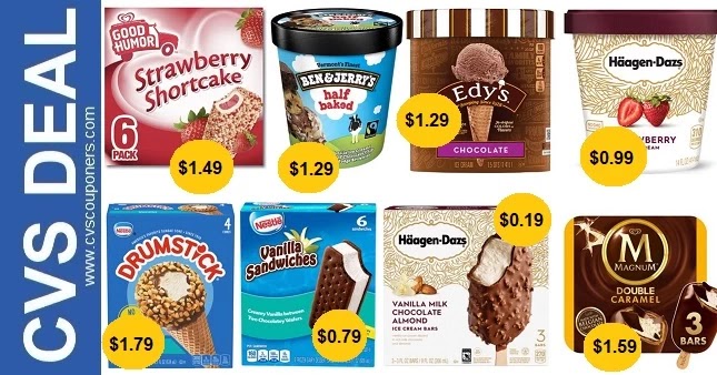 Sweet Ice Cream CVS Deals 7-25-7-31