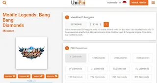 Cara Beli Diamond Mobile Legends Pakai Pulsa Terbaru