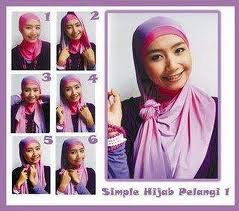 Cara memakai kerudung yang cantik / Tutorial hijabers tahun 2013