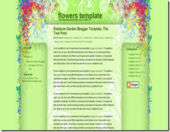 flowers template