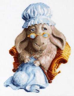 Cross-stitch Alisena 1198 "Behind the knitting"