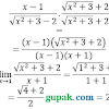 Contoh Soal Limit Akar Dibagi Akar