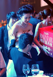 crystal liuyifei sexy dress harper bazaar