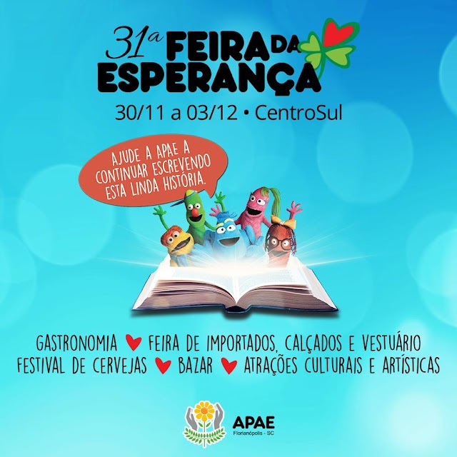 Feira da Esperança da APAE Florianópolis chega a 31ª edição; evento inicia dia 30
