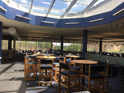 A hole for the rapture and seats for hungry students, Pope Dining Hall in Dalton University sure serves some good American classics