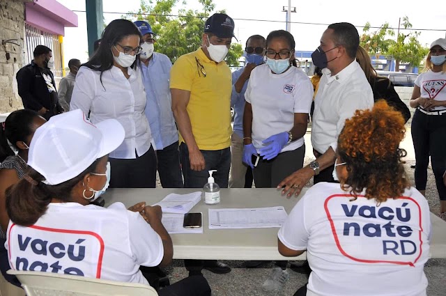 En Azua, Gobierno con apoyo del Gabinete Agropecuario, alcanza los 20 mil inoculados en jornada vacunación contra COVID 19