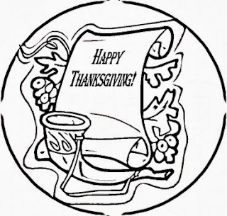 Happy Thanksgiving Day for Coloring