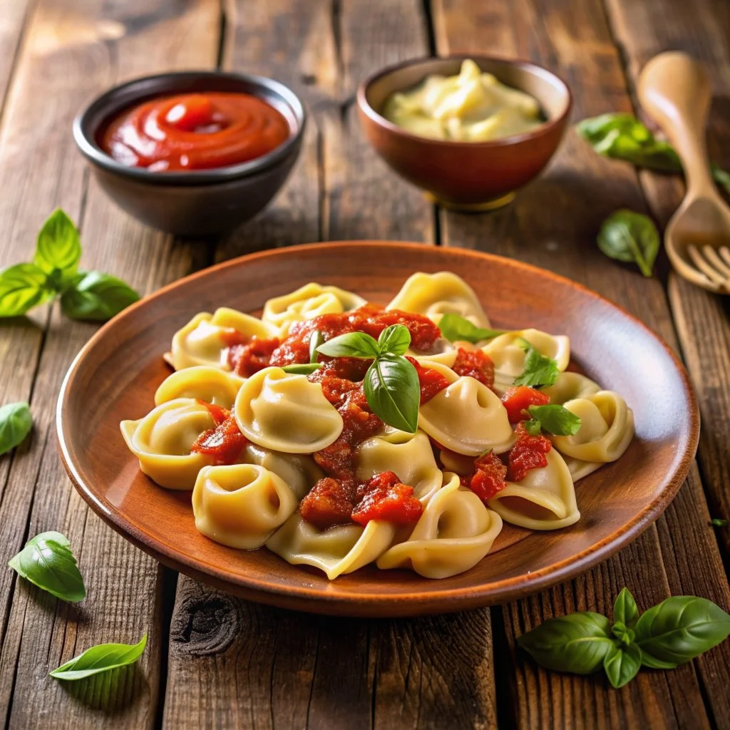  plato de tortellini pasta italiana 