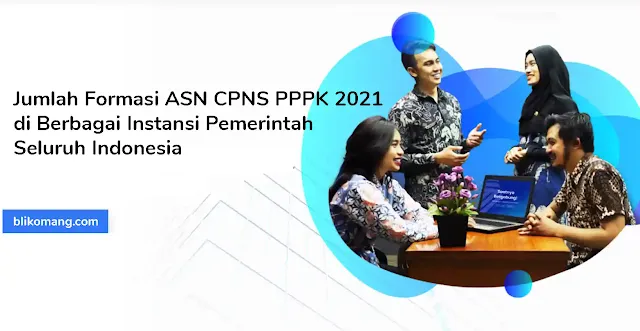 Jumlah Formasi ASN CPNS PPPK 2021