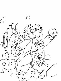 Lego Ninjago Cole Coloring Page