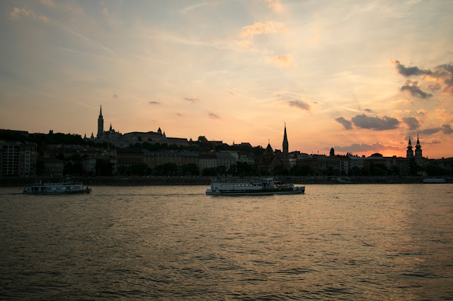 Tramonto lungo il Danubio-Budapest