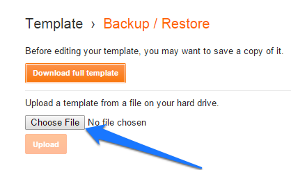upload-blogger-template-from-backup