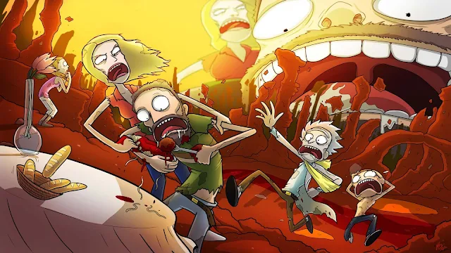 Papel de parede grátis Animação Rick e Morty para PC, Notebook, iPhone, Android e Tablet.