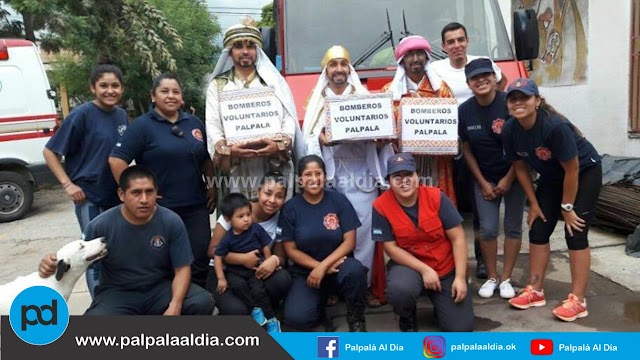 Los Reyes Magos del Cuartel de Bombero Voluntario se van preparando