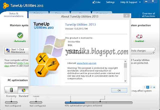 TuneUp Utilities 2013 13 with Patch,tune up terbaru,tune up 2013,gratis tune up,software utiliti terbaik,ysardika,download software gratis,free download tune up