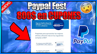 ⇒ 【Nuevos cupones 】PayPal Fest Septiembre / cómo canjear cupones PayPal 2023