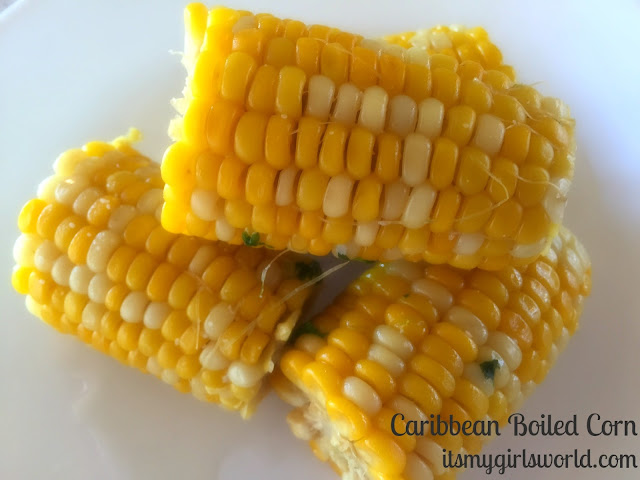 Caribbean boiled corn